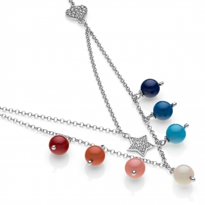 Collana in Argento con zirconi